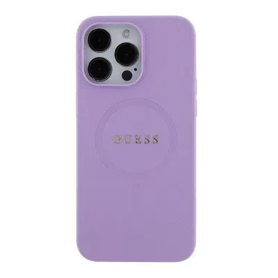 Guess Saffiano Case with MagSafe for iPhone Pro Max 6.9" Purple