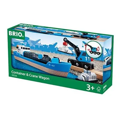 BRIO Harbour Freight Ship and Crane