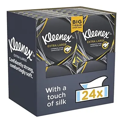 Kleenex Extra Large Soft Facial Tissues, 100% Recyclable Packaging, Compact Tissue Boxes, Tissue