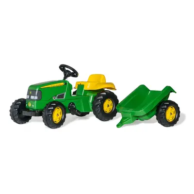 rolly toys John Deere Kid Childrens Ride On Pedal Toy Tractor with Detachable Trailer