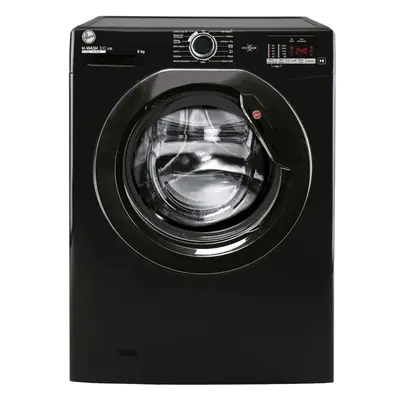 Hoover H3W 582DBBE Washing Machine - 8kg - rpm - Black - Freestanding - H3W582DBBE