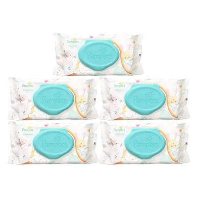 Pampers Wipes Sensitive - Count (Pack of 5)