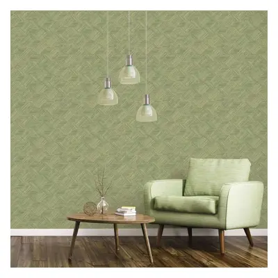 Noordwand Wallpaper Wall Panel Wall Sticker Evergreen Wicker Natural Green