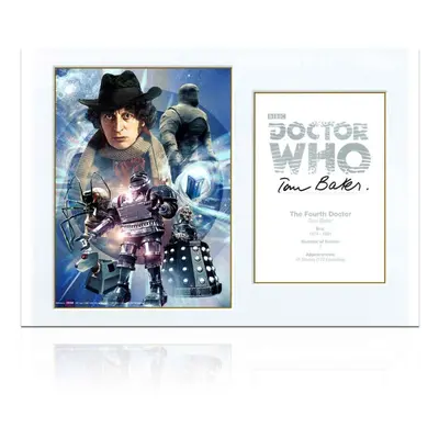 Tom Baker Signed Doctor Who Poster