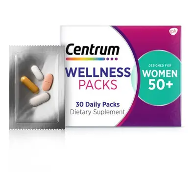 Centrum Wellness Packs Daily Vitamins for Women In Their 50S, With Complete Multivitamin - Packs