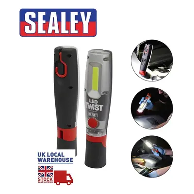 Sealey LED1001DB Rechargeable Inspection Lamp Twist COB LED Light