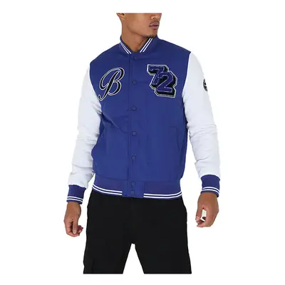 (Blue, XL) BRAVE SOUL BRODY Mens Bomber Jackets Winter Outwear