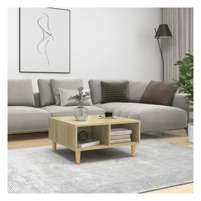 vidaXL Coffee Table Sonoma Oak Engineered Wood Couch Table Indoor Furniture