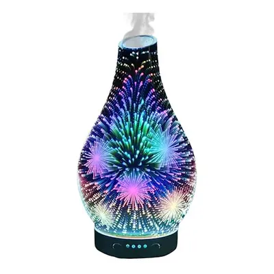 3D Firework Glass Ultrasonic Diffuser- Oil Diffusers And Humidifiers For Home - An Aromatherapy 