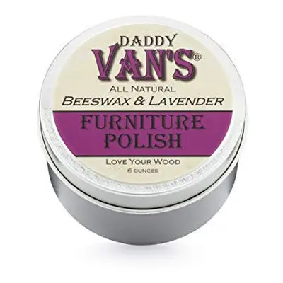 Daddy Vans All Natural Beeswax & Lavender Furniture Polish - Chemical-Free Non-Toxic Wood Condit