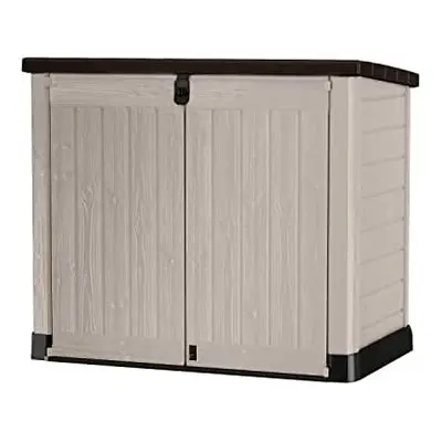 250001 Store It Out Pro Outdoor Storage Shed, 145.5 x x 123cm Beige/Brown