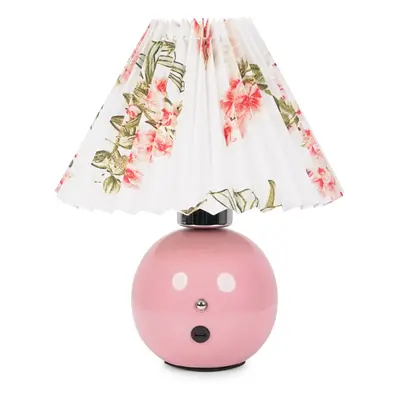 (Pink) Bloom Burgundy Rechargeable LED Portable Table Lamp