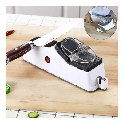 (a-With edge function) Electric Knife Sharpener Adjustable Kitchen Knives Tool Knife Scissor Sha