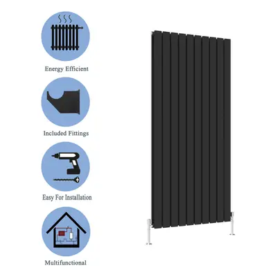 (Black, 1600*680mm?double?) Flat Panel Column Radiator