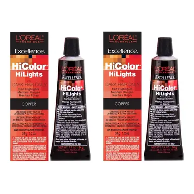 (Copper - 2pcs) L'Oreal HiColor Copper HiLights For Dark Hair