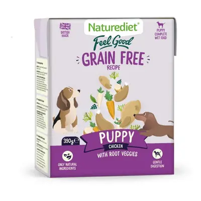 Naturediet - Grain Free Wet Dog Food, Natural and Nutritionally Balanced, Grain Free, Puppy, 390