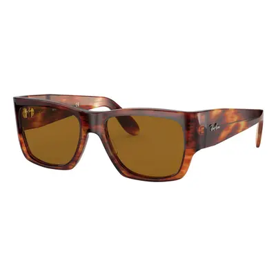 Ray-Ban Nomad RB2187 954/33 Striped Havana/Brown Glasses