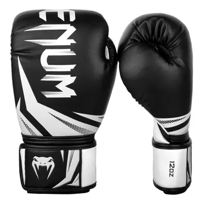 (14 oz) VENUM CHALLENGER 3.0 BOXING GLOVES - BLACK/WHITE