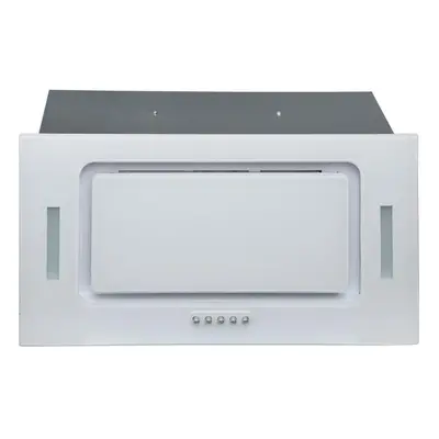 SIA UCG52WH 52cm White Glass Built In Kitchen Cupboard Cooker Hood Extractor Fan