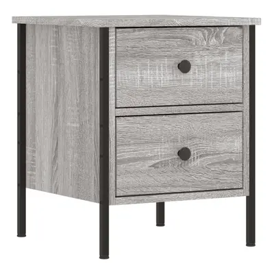 (grey sonoma) vidaXL Bedside Cabinets Side Table Nightstand Bedside Table Engineered Wood