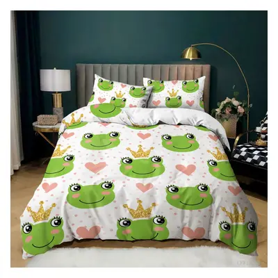 (Style 07, Single) Frog Bedding Single Double King Duvet Cover Set