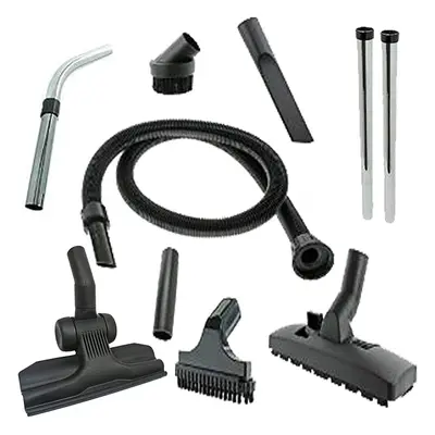 SPARES2GO 1.8m Hose Tool Kit + 32mm Deluxe Wheeled Brush Tool for Numatic Henry NRV-200 XTRA HVX