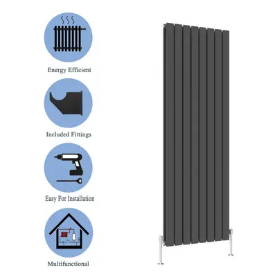 (Anthracite, 1800*544mm?double?) Flat Panel Column Radiator