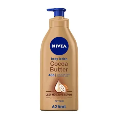 NIVEA Body Lotion Dry Skin Cocoa Butter Vitamin E 625ml