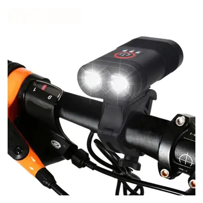 3000LM Double LED Rechargeable Bicycle Head Light Bike Type-C Lamp+Rotating Mount Headlamp