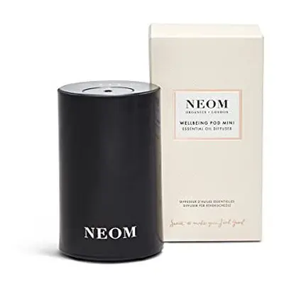 NEOM Portable Wellbeing Pod Mini Essential Oil Diffuser Black | Rechargeable USB & Waterless | A