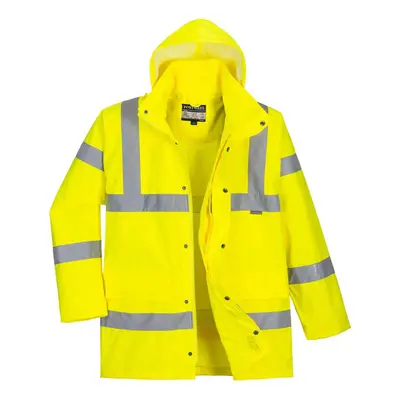 (XL, Yellow) Portwest Mens RT60 Hi-Vis Traffic Jacket