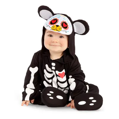 Dia de los muertos baby mini bear costume