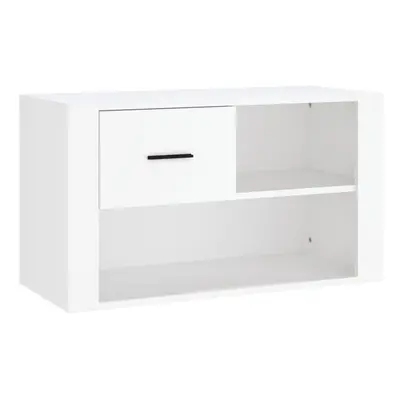 (White) vidaXL Shoe Cabinet Engineered Wood Shoe Storage Cupboard Rack Multi Colours