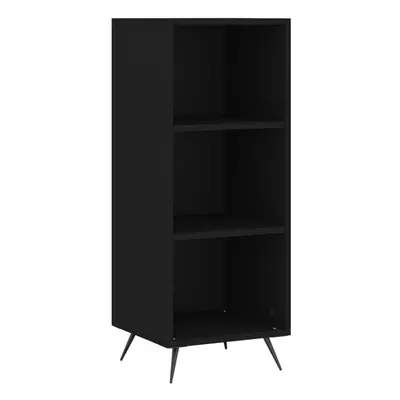 (black) vidaXL Shelf Cabinet Bookcase Side Cabinet Storage Bookshelf Engineered Wood