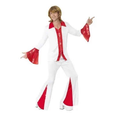 Smiffy's Adult Men's Super Trooper Costume, Shirt And Trousers, Disco, - costume super trooper m