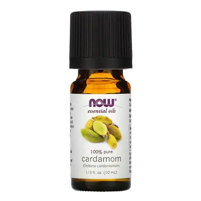 Now Foods, Essential Oils, 100% Pure Cardamom, 1/3 fl oz (10 ml)