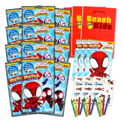 Marvel Shop Spidey and His Amazing Friends Birthday Party Favors and Supplies for Kids ~ Bundle 