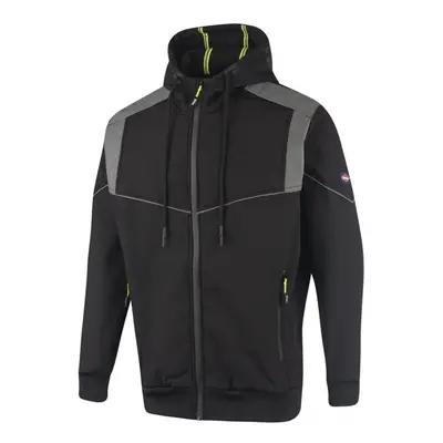 (XXL, Black) Lee Cooper Mens Reflective Hooded Jacket