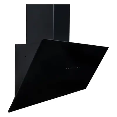 SIA TAG90BL 90cm Black Angled Touch Control Cooker Hood Kitchen Extractor Fan