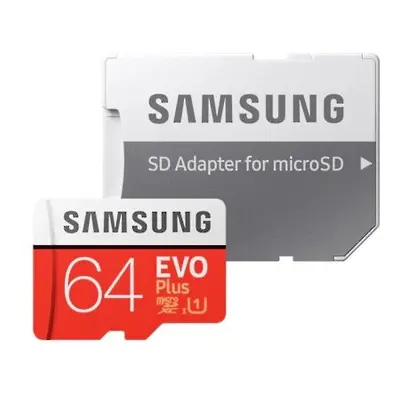 (64GB) Samsung Evo Plus 64GB, 128GB, 256GB microSD SDXC Class memory card New Model upto 100MB/S