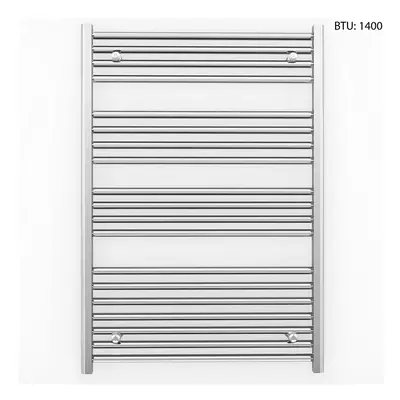 (700 x 1000mm (BTU: 1,400)) Chrome Electric Bathroom Towel Rail Radiator