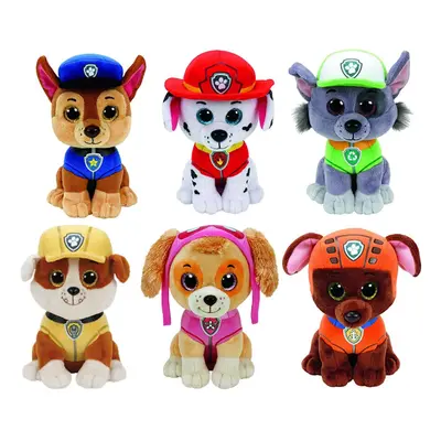 Ty Paw Patrol Beanie Babies Set of Marshall Chase Skye Rocky Rubble and Zuma