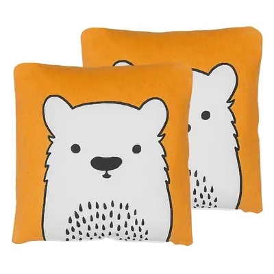 Set of Cushions WARANASI Boucle x cm For Kids Orange