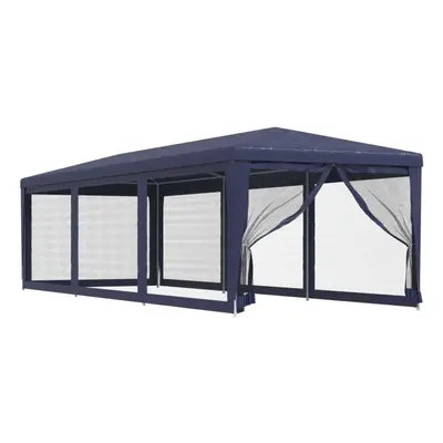 (Blue, x x cm (L x W x H)) vidaXL Party Tent with Mesh Sidewalls Canopy Gazebo Multi Colours Mul