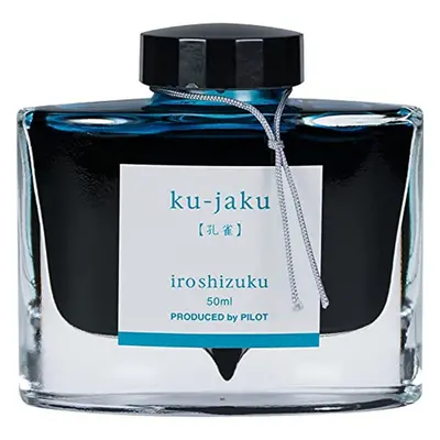 PILOT Iroshizuku Bottled Fountain Pen Ink Ku-Jaku Peacock (Turquoise) 50ml Bottle (69213)