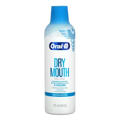 Oral-B, Dry Mouth Oral Rinse, Moisturizing Mint, fl oz (475 ml)