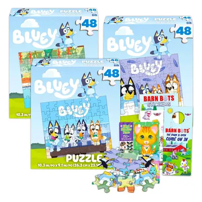 Bluey Premier Pc Puzzle Set for Kids - Bluey Party Supplies Bundle