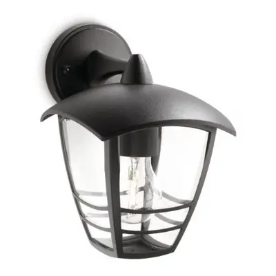 Philips myGarden Creek Outdoor Wall, Light Black (Requires x W E27 Bulb)