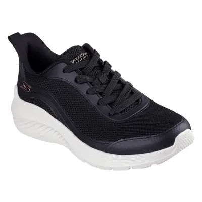 (Black, (Adults')) Skechers Bobs Squad Waves Still Wading Textile Women's Black Trainers