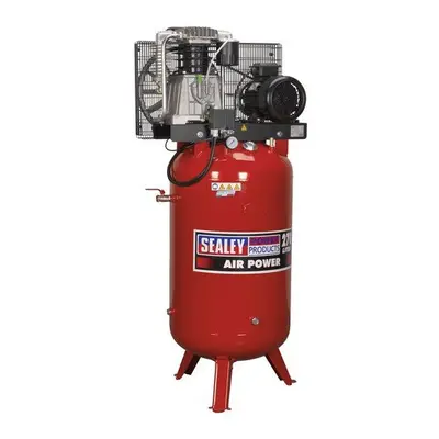 Sealey SACV52775B Compressor 270ltr Vertical Belt Drive 7.5hp 3ph 2-Stage